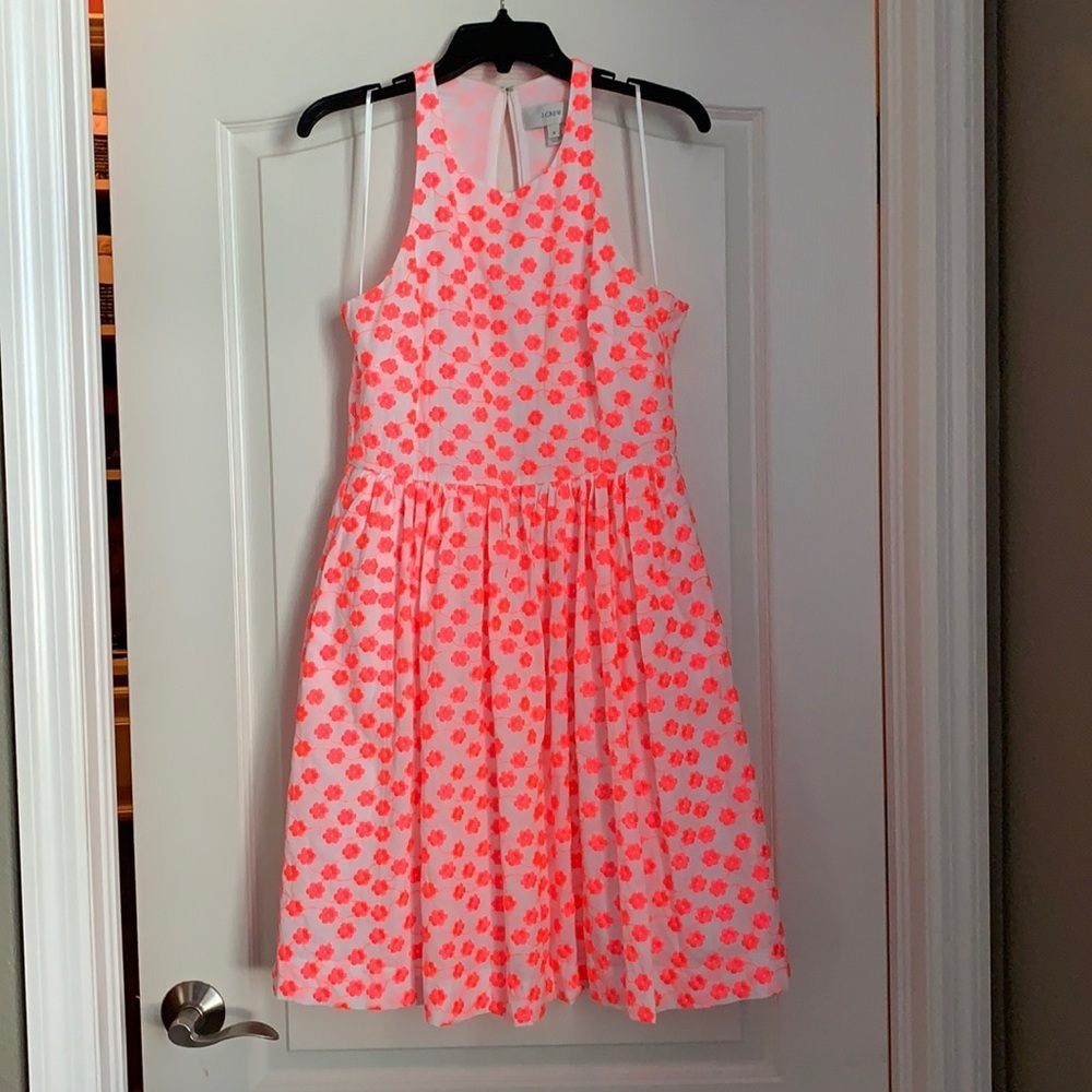 JCrew Floral Embroidered Dress Size 2